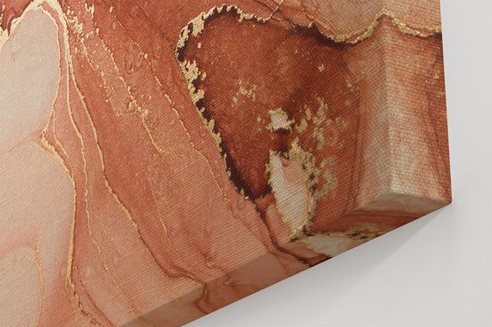 Artaza - Peinture sur Toile - Art Abstrait en Marbre Rose - 80x100 - Groot - Photo sur Toile - Impression sur Toile