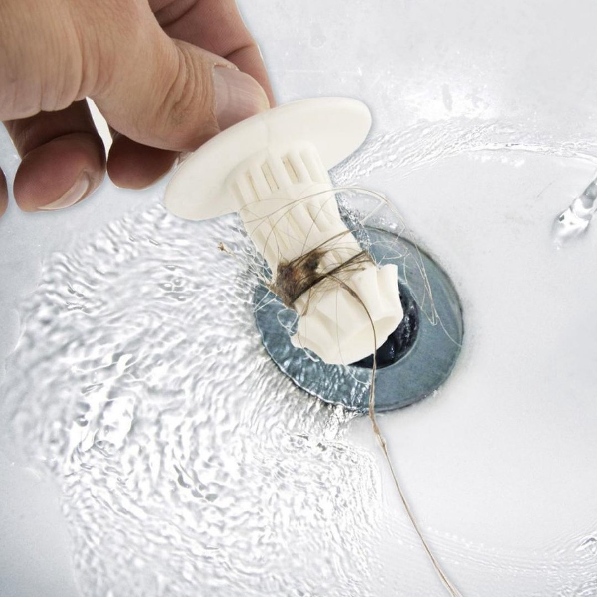 2x Haarvanger doucheputje Voor bad en douche Universeel