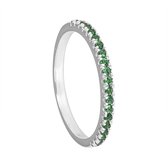 Di Lusso - Ring Pantin - Zilver 925 - Groen - Dames - 16.00 mm