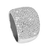 Di Lusso - Ring Nimes - Zirkonia - Zilver 925 - Dames - 18.00 mm