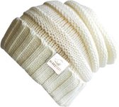 Gebreide muts | beanie | winter muts | dames en heren | wit