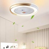 BrightWise® Plafondventilator met Verlichting - Plafondventilator afstandsbediening - Plafondventilator met lamp - Goud
