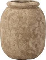 J-Line Bloempot Rustiek Cement Beige Large