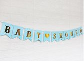 Akyol - Baby boy slinger - jongens slinger - It's a Boy - Jongen - Guirlande - Banner - Blauw slinger – Zoon - Satijn - Babyshower - Kraamtijd - Kraamfeest - Geboren - Feest - Baby