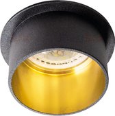 Kanlux S.A. - LED GU10 inbouwspot zwart-goud rond - Enkelvoudig voor 1 LED GU10 spot