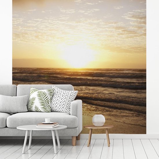 Papier peint - Papier peint photo Soleil - Mer - Plage - Largeur 260 cm x Hauteur 260 cm