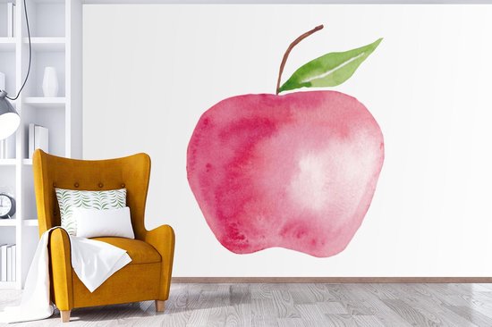 Papier Peint - Papier Papier peint photo Pomme - Fruit - Wit - Largeur 600 cm x Hauteur 400 cm