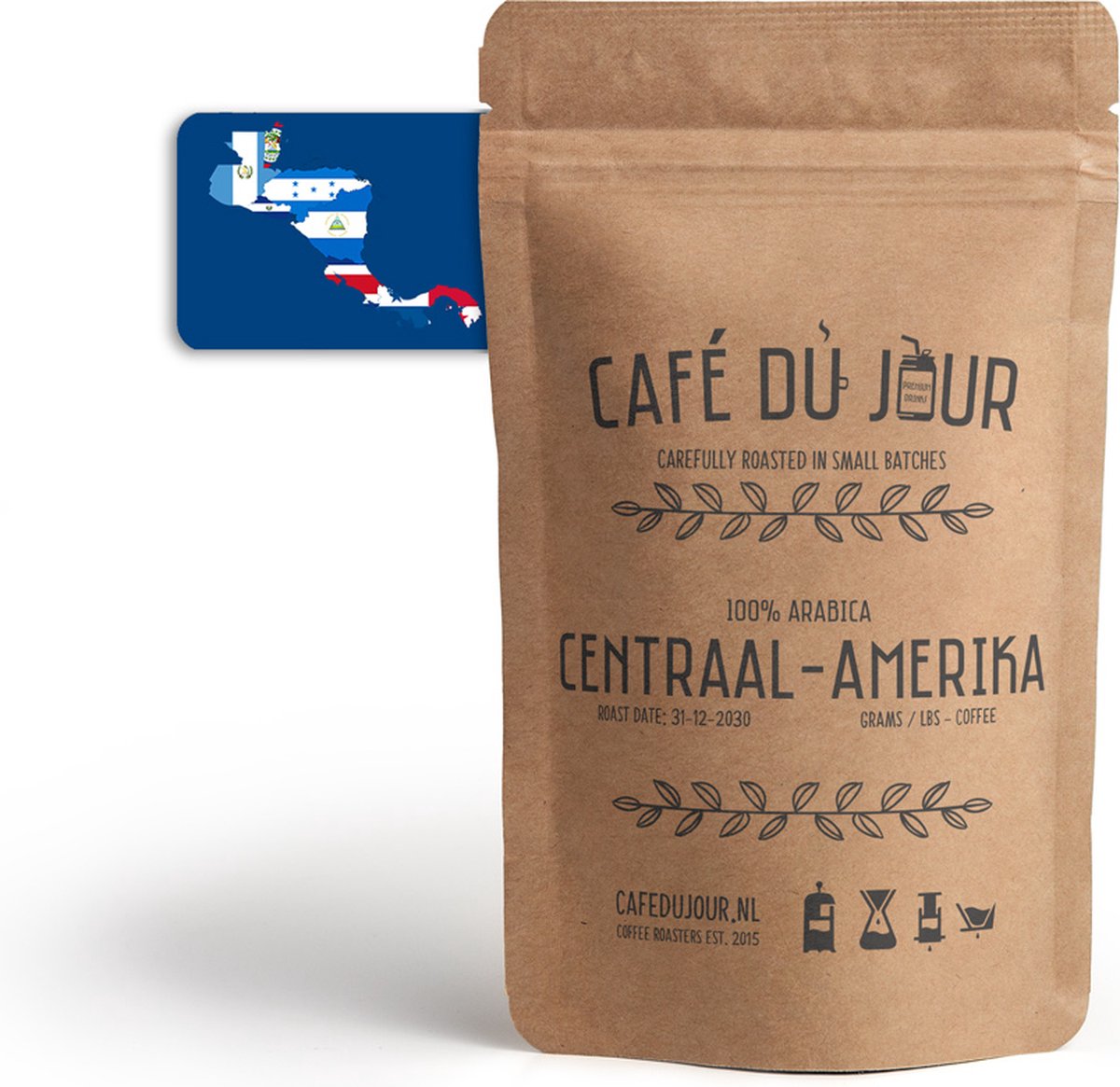 Café du Jour 100% arabica Centraal-Amerika 1 kilo vers gebrande koffiebonen
