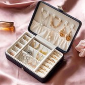 Belleza Beauty Luxe sieradenhouder - juwelendoos - Sieraden Opberger - Sieraden doos - juwelen doos - Ketting / Ring / Oorbellen / Horloge - Blauw