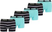 Puma 6-pack boxershorts gradient stripes - blauw