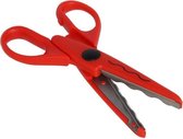 zigzagschaar junior 16 cm staal rood