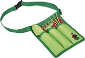 tuingereedschap junior 18 cm staal groen 4-delig