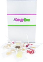 The Candy Box Snoep & Drop Snoepgoed doos - Lolly pop snoep - 500 gr Snoep uitdeel en verjaardag cadeau