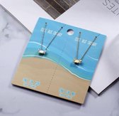 Akyol Vriendschapketting - Ketting - Vriendschap - 2stuks - Goud zilver kleurig - Krab - vrienden - Ketting - vriendinnen ketting - vriendschaps ketting - vriendschap ketting - bff