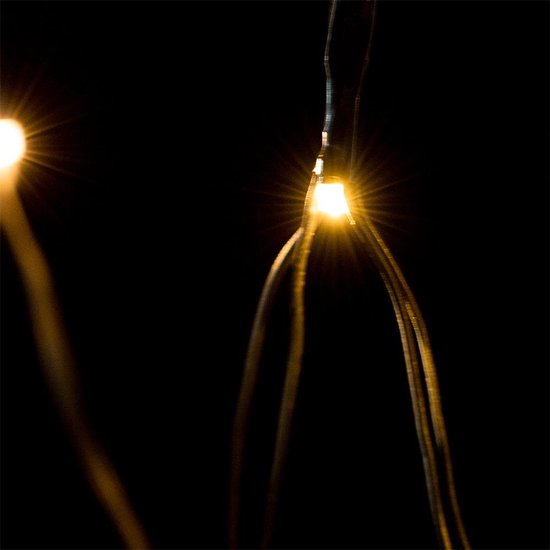 Polo Norte - Lichtgordijn 120*120 - LED Warmwit - Lichtnet - kerstverlichting - 1.2 * 1.2 - Netverlichting - 32