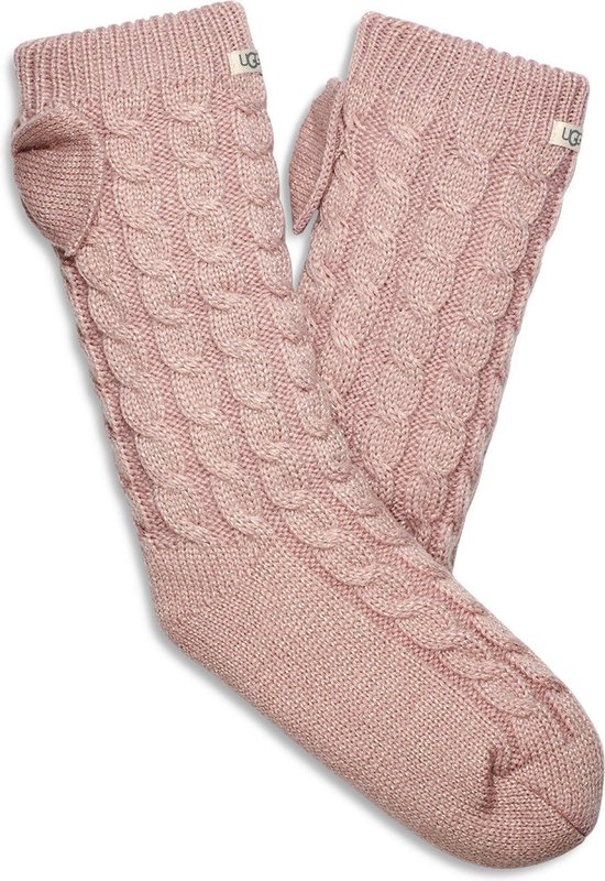 UGG Laila Bow Fleece Sokken - Maat One size - Vrouwen - Roze