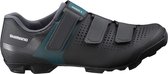 Shimano XC100W  Fietsschoenen - Maat 42 - Vrouwen - Zwart/groen/blauw