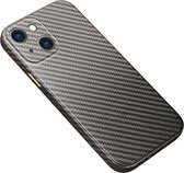 R-Just Carbon Fiber Apple iPhone 13 Mini Hoesje Back Cover Grijs