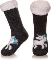 JAXY - Huissokken Kinderen - Verwarmde Sokken - Anti Slip Sokken - Huissokken - Bedsokken - Warme Sokken - Kerstcadeau Voor Kinderen - Thermosokken - Dikke Sokken - Fluffy Sokken - Kerstsokke