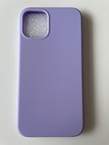 Siliconen case Backcover -Geschikt voor iPhone 12 Mini - TPU hoesje Lila (Violet)