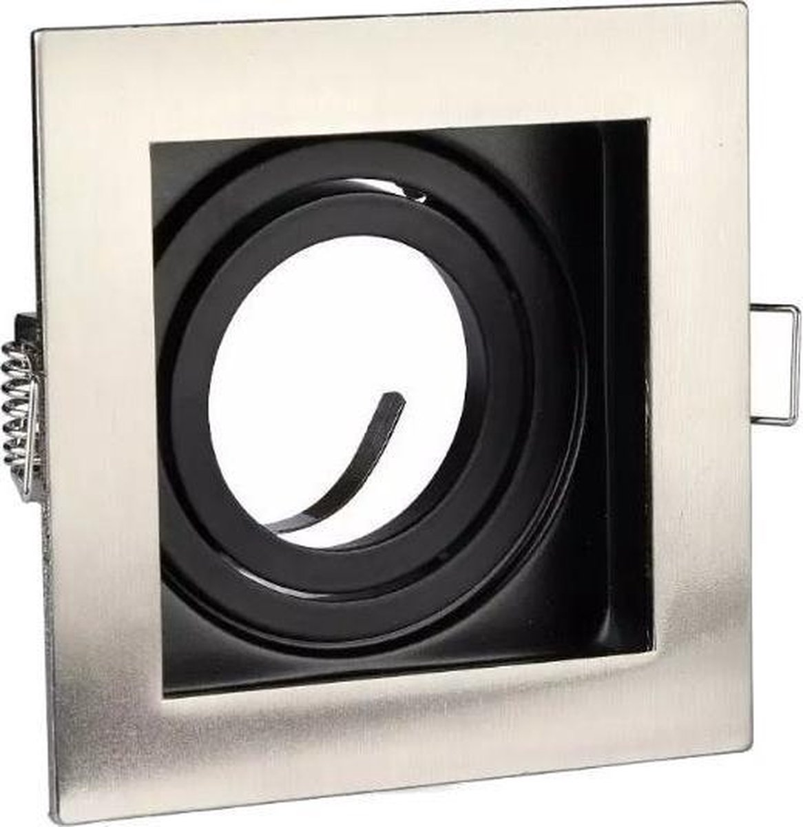 V-TAC VT-781SQ-SN LED Inbouwspot - GU10 - IP20 - Nikkel glans