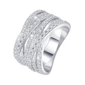 Di Lusso - Ring Fréjus - Zirkonia - Zilver 925 - Dames - 17.00 mm