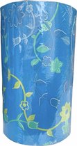 Inpakpapier Blauw Groen Bloemen- Breedte 30 cm - m lang - Breedte 30  cm