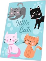 fleecedeken Little Cats 100 x 150 cm polyester