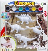 schilder je eigen dino stegosaurus junior 6-delig