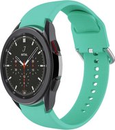 Samsung Galaxy Watch 4 - Luxe Silicone Bandje - Turquoise - Small - 20mm