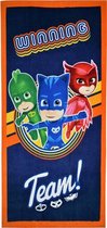 strandlaken PJ Masks junior 140 cm katoen blauw/oranje