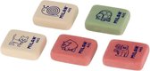 gummen 445 junior 3,1 x 2,3 cm wit/roze/groen 5 stuks