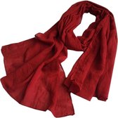 Grote Sjaal Dames - Omslagdoek - 190x150 cm - Rood