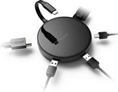 Everytech - 7 in 1 USB-C hub met draadloos opladen - Spacegrey