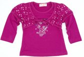 Bolero longsleeve meisjes babykleding katoen aubergine maat 80/86