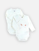 noukie's , body set , 2 , meisje, creme , paardje /ster , 6 maand 68