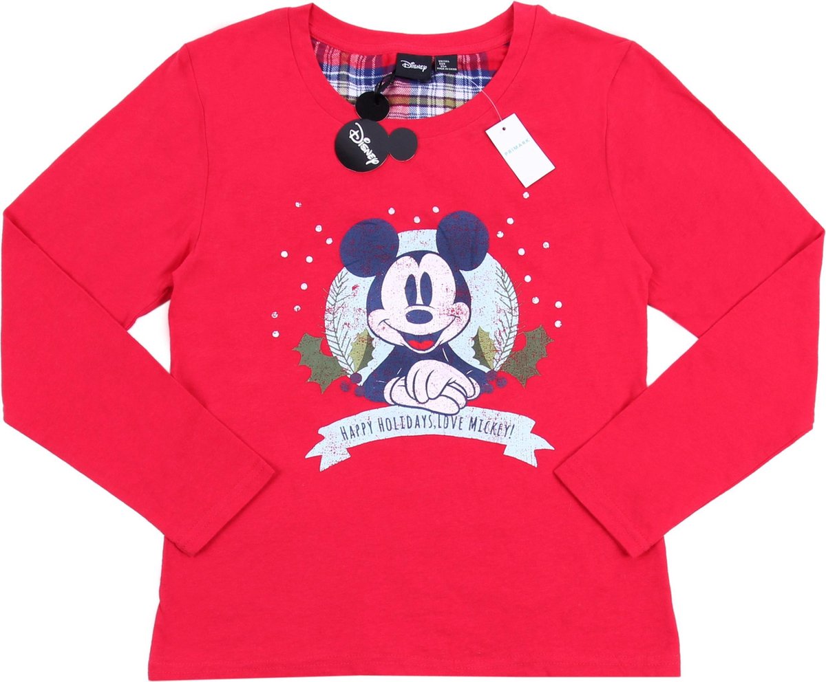 Pyjama Mickey Mouse à carreaux rouges de Noël PRIMARK TAILLE S | bol.com