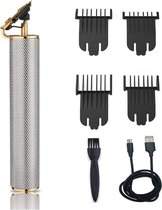 Luxe Tondeuse - Professionele Trimmer - Haarstyling - Inclusief 3 opzetkammen – Zilver