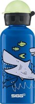 drinkbeker Sharkies jongens 0,4 liter aluminium blauw