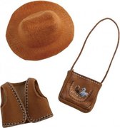 Cowgirl accessoires tienerpop set 3-delig