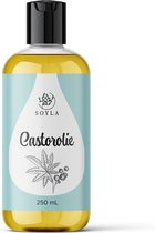 Castor olie - 250 ml - 100% Biologisch - Koudgeperst - Onbewerkte Castor olie voor Gezicht Haar en Lichaam