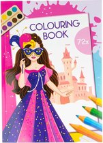 kleurboek princessen met 72 kleurplaaten vol met princess unicorn paarden