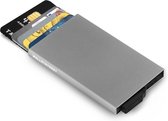 Walletstreet Uitschuifbare Pasjeshouder XR Type -  Walletstreet Aluminium Creditcardhouder Card Protector Anti-Skim/ RFID Card Protector 7 Pasjes – Zilver