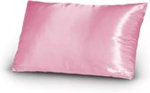 Satijnen (glad) kussensloop roze 60*70cm **BEST QUALITY** / silk pillowcase pink / satijn / geschenk / cadeautje voor haar / vanaf 2 stuks incl. gratis scrunchie