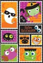 Happy Halloween Stickers - 60 Stickers voor Halloween - Halloweenstickers - Knutselstickers - Hobbystickers - Topkwaliteit Stickers - Kadootje Kind - Klein Cadeautje Kinderverjaard