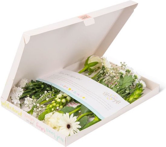 Bloomgift | Witte bloemen | Hét cadeau door de brievenbus | bol.com
