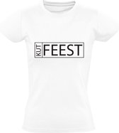 Kutfeest | Dames T-shirt | Wit | Drank | Feest | Kroeg | Festival