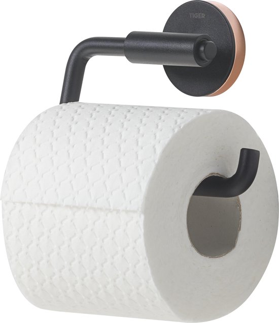 Tiger Urban – Toiletrolhouder zonder klep – Zwart