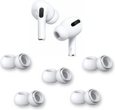 Oordopjes geschikt voor Apple Airpods Pro - Airpods Pro tips - Airpods Pro vervanging tips - 5 paar oordopjes geschikt voor Airpods Pro - Medium / Wit