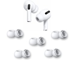AirPods Pro Oordopjes Medium Wit – 5 Paar (10 Stuks) – AirPods Pro Ear Tips Vervanging – Siliconen Oordopjes – Geschikt voor Apple AirPods Pro – Noise Cancelling